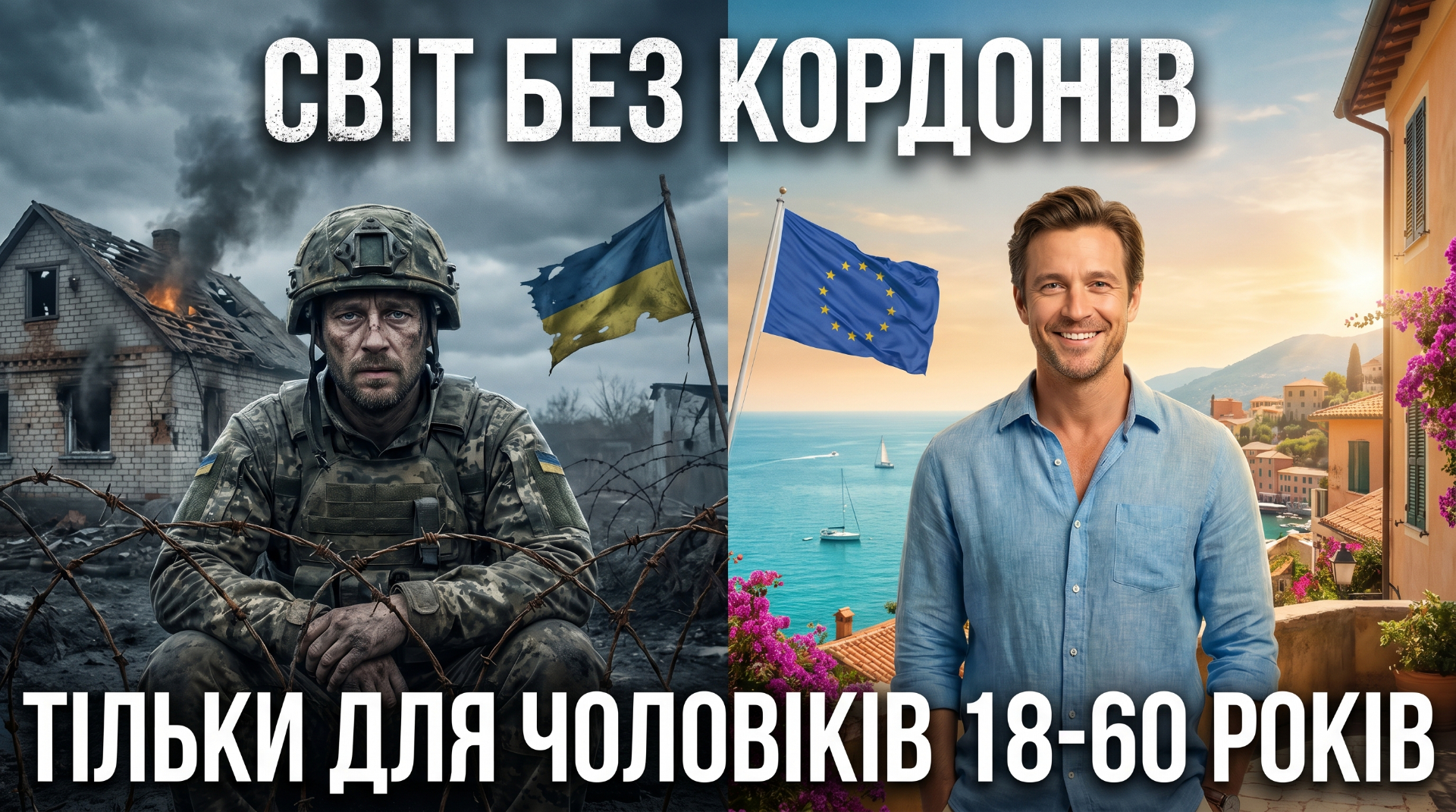 Світ без кордонів — тільки для чоловіків 18–60 років